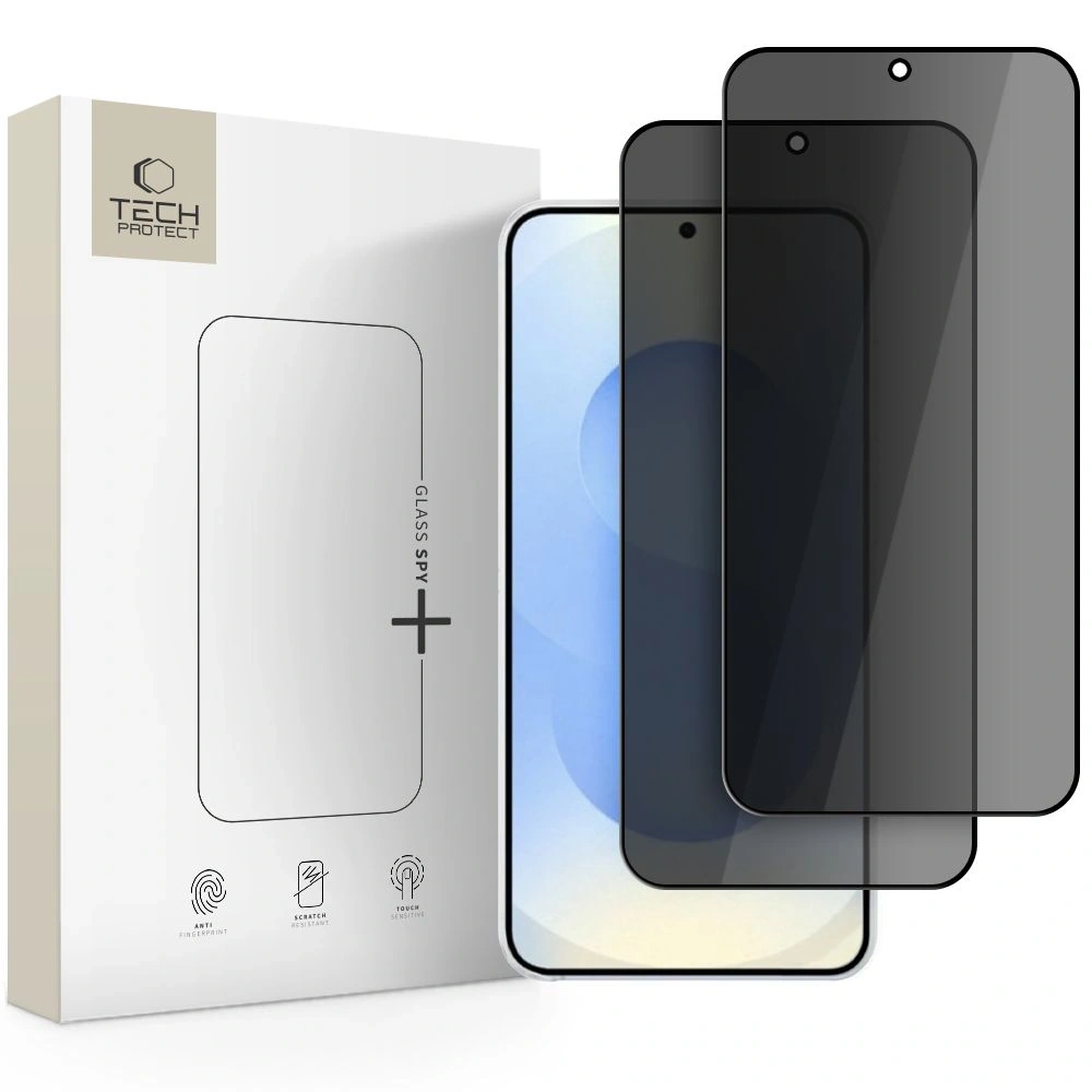 Szkło prywatyzujące Tech-Protect Glass Spy+ do Samsung Galaxy S26 Privacy [2 PACK]