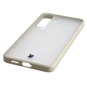 Etui Bizon Case Angelo do Samsung Galaxy S26 półprzezroczyste z beżową ramką