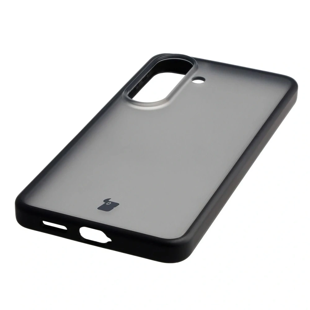 Etui Bizon Case Angelo do Samsung Galaxy S26 przydymione z czarną ramką