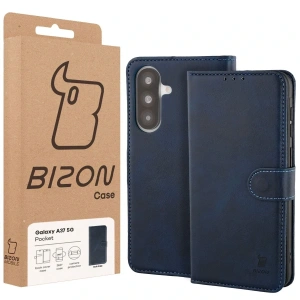 Etui z klapką Bizon Case Pocket do Samsung Galaxy A37 5G granatowe