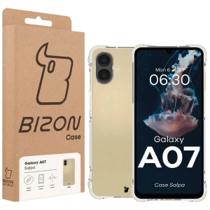 Elastyczne etui Bizon Case Salpa do Samsung Galaxy A07 4G przezroczyste