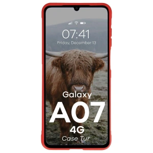 Pancerne etui Bizon Case Tur do Samsung Galaxy A07 4G czerwone