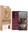 Pancerne etui Bizon Case Tur do Samsung Galaxy S26 Ultra burgundowe