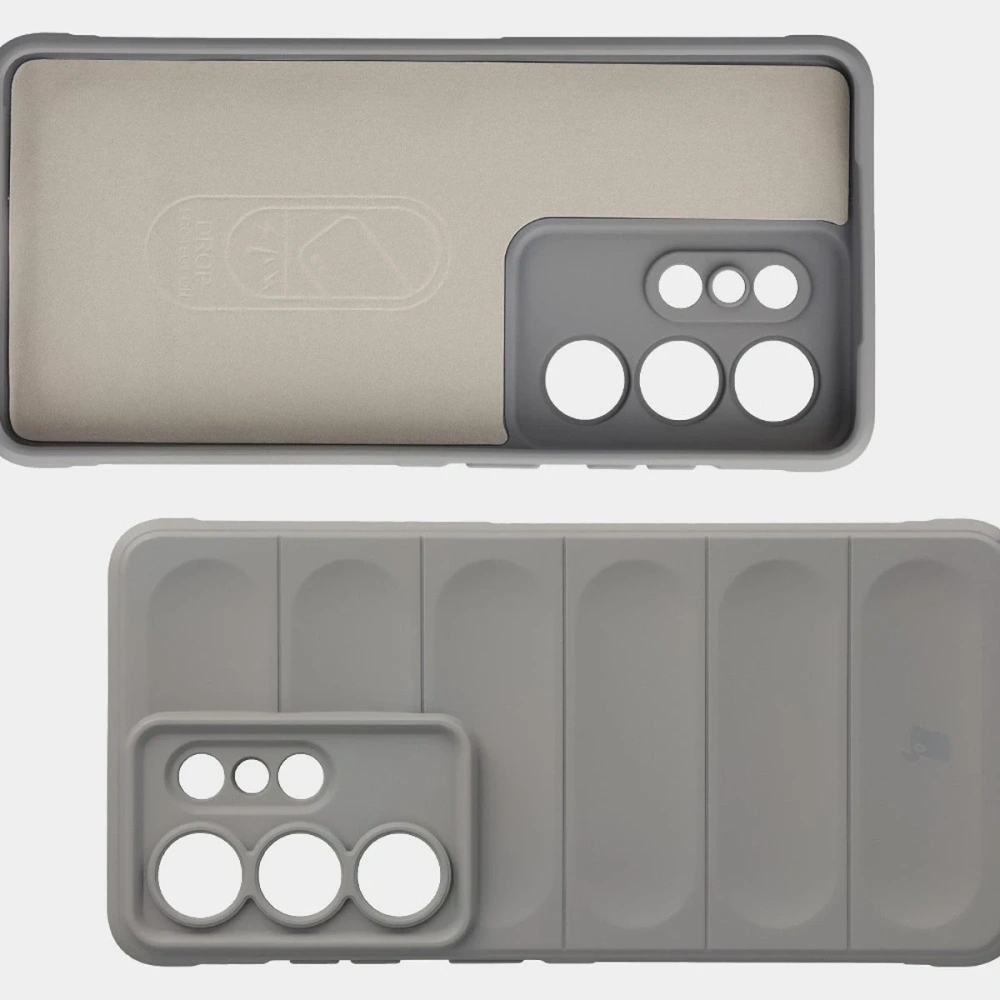 Pancerne etui Bizon Case Tur do Samsung Galaxy S26 Ultra jasnoszare