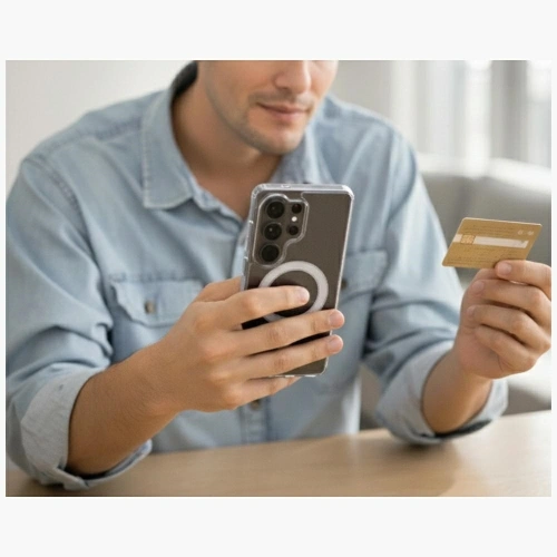 Etui Mercury Jelhard MagSafe do Samsung Galaxy S26 Ultra przezroczysty