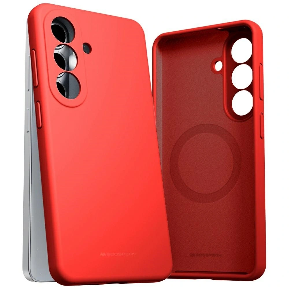 Etui Mercury Pure MagSafe Silicone do Samsung Galaxy S26 czerwony