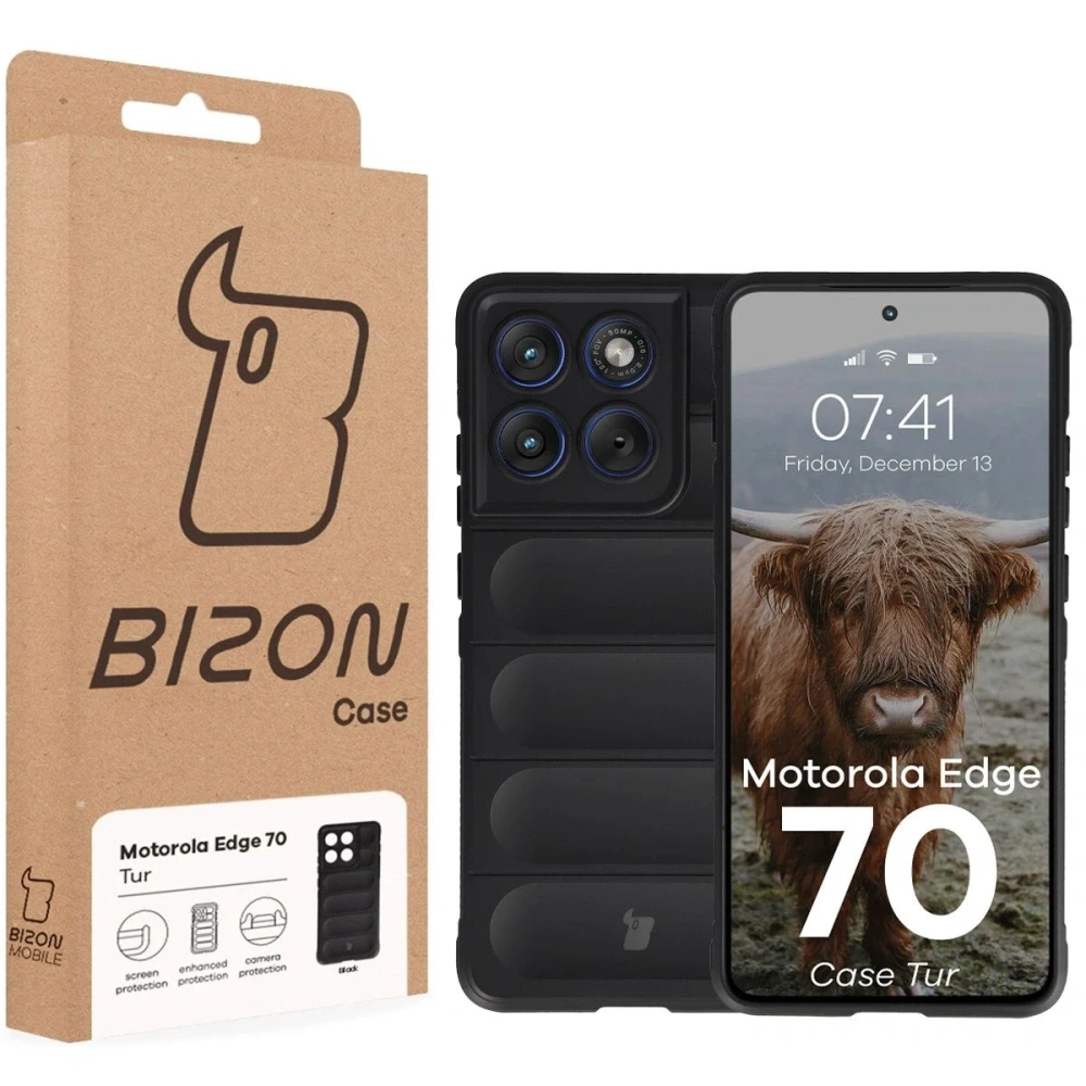Pancerne etui Bizon Case Tur do Motorola Edge 70 czarne