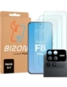 3x szkło hartowane + szybka na aparat Bizon Glass Clear Pack do Xiaomi POCO F8 Pro