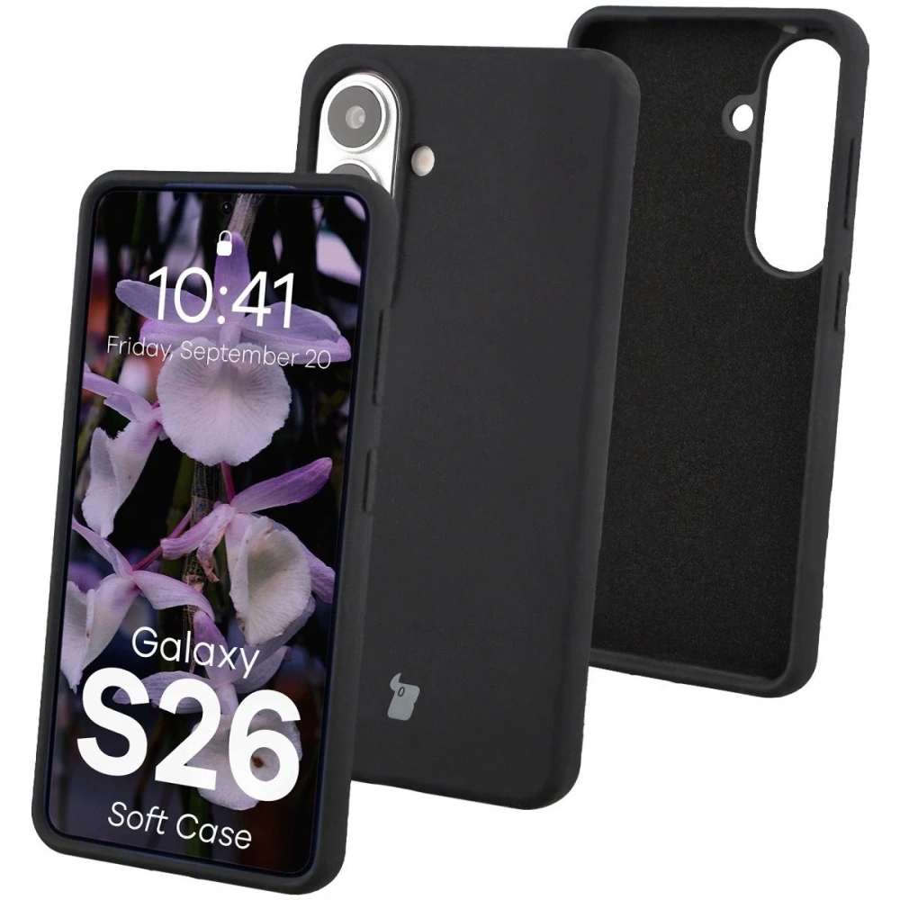 Silikonowe etui Bizon Soft Case do Samsung Galaxy S26 czarne