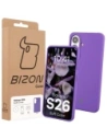 Silikonowe etui Bizon Soft Case do Samsung Galaxy S26 fioletowe