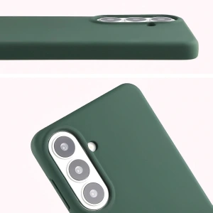 Silikonowe etui Bizon Soft Case do Samsung Galaxy S26 Plus ciemnozielone