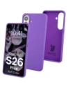 Silikonowe etui Bizon Soft Case do Samsung Galaxy S26 Plus fioletowe