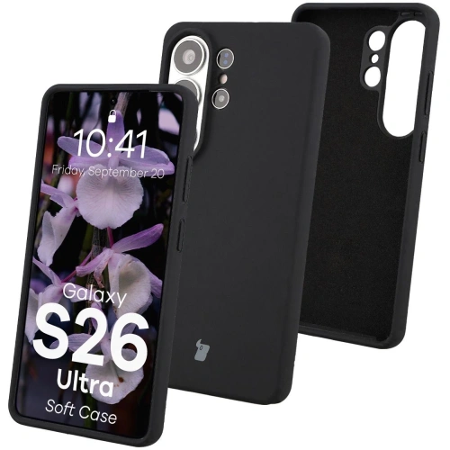 Silikonowe etui Bizon Soft Case do Samsung Galaxy S26 Ultra czarne