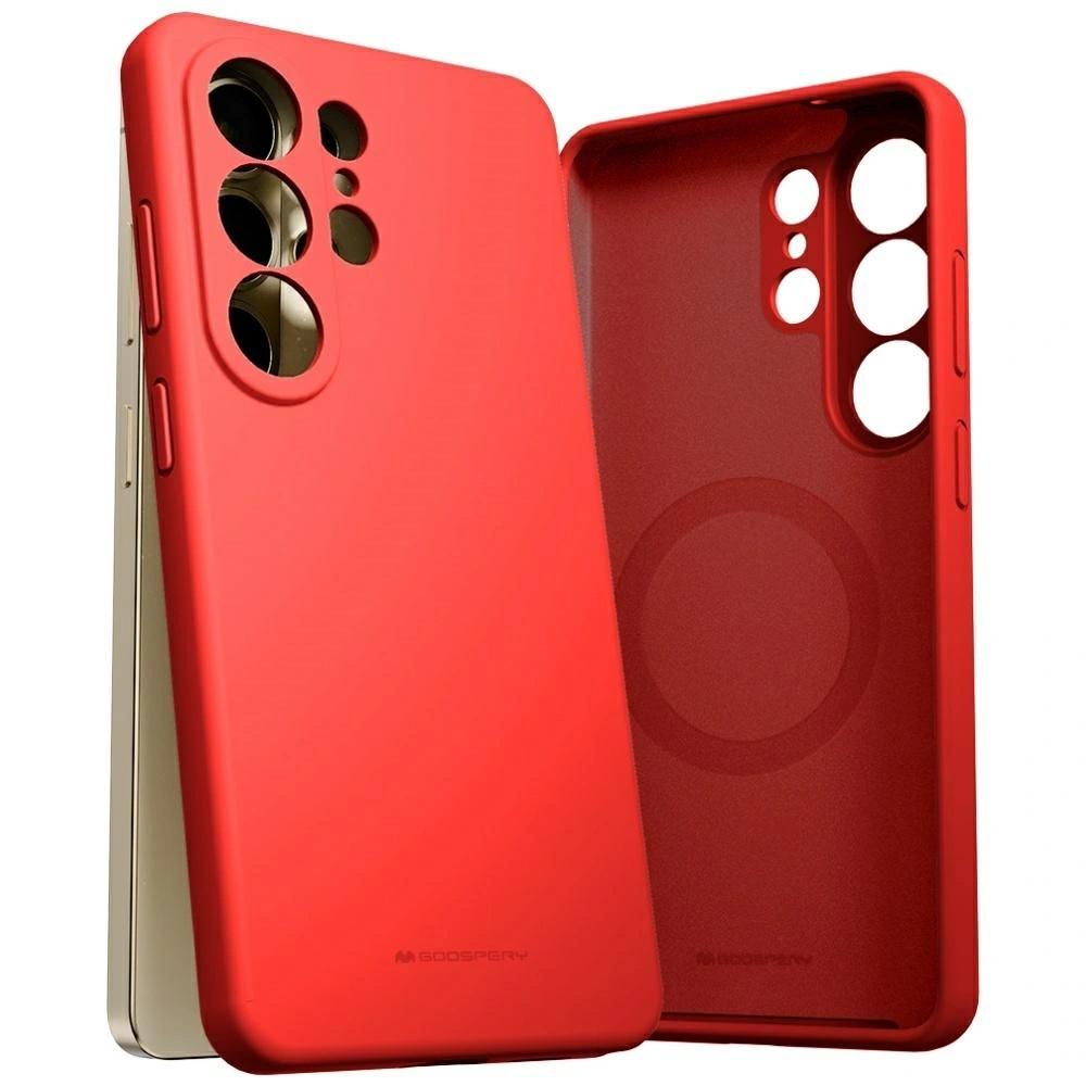 Etui Mercury Pure MagSafe Silicone do Samsung Galaxy S26 Ultra czerwony