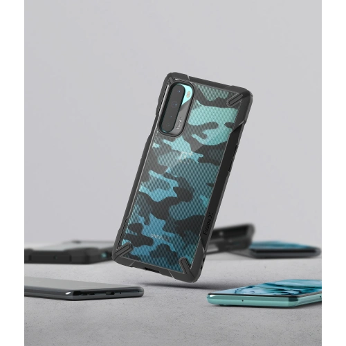 Kup Etui Ringke Fusion-X OnePlus Nord Camo (Moro) Negru - RGK1242CAM - {ean13} - Sklep Home Screen
