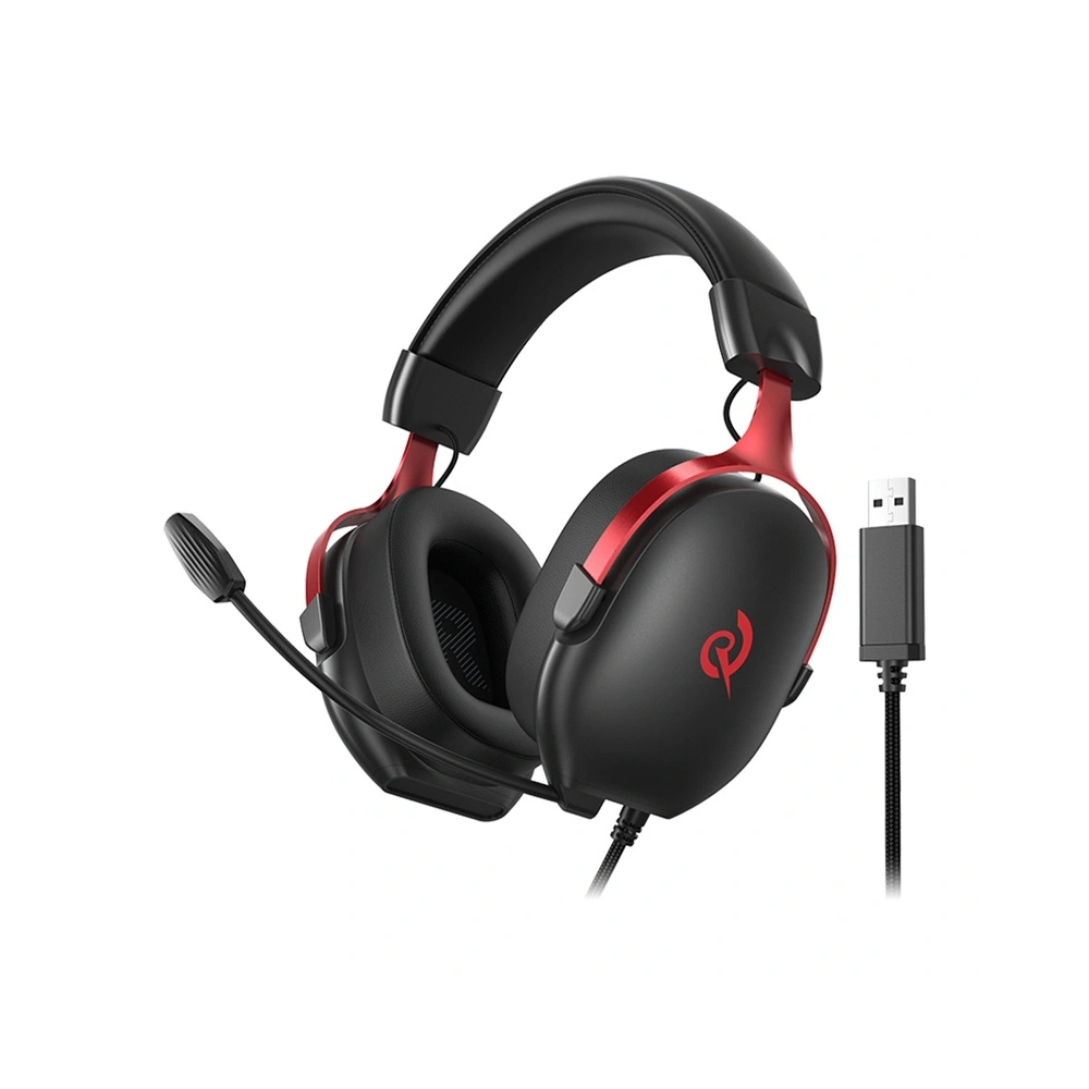 Słuchawki gamingowe QCY Heroad VN200 (czarno-czerwone)