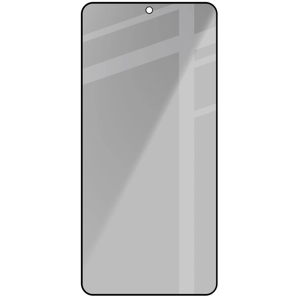 Prywatyzujące szkło hartowane Bizon Glass Edge Shadow do Samsung Galaxy S26 przyciemniane z czarną ramką