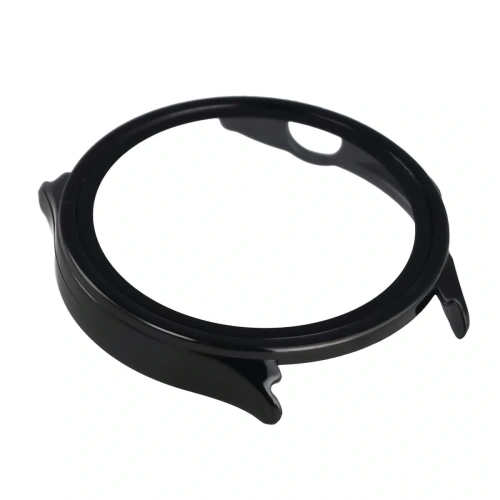 Etui ze szkłem do zegarka Bizon Case Watch Adamo do OnePlus Watch Lite 45 mm / Oppo Watch S 45 mm czarne