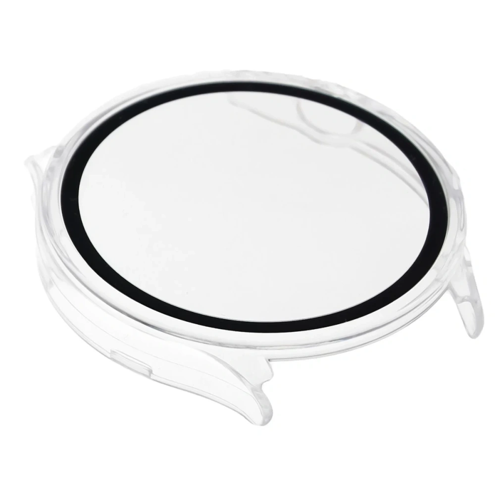 Etui ze szkłem do zegarka Bizon Case Watch Adamo do OnePlus Watch Lite 45 mm / Oppo Watch S 45 mm przezroczyste