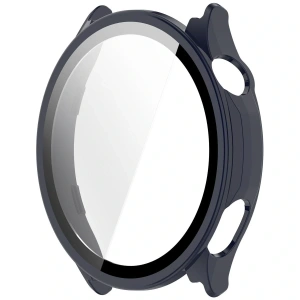 Etui ze szkłem do zegarka Bizon Case Watch Adamo do OnePlus Watch Lite 45 mm / Oppo Watch S 45 mm granatowe