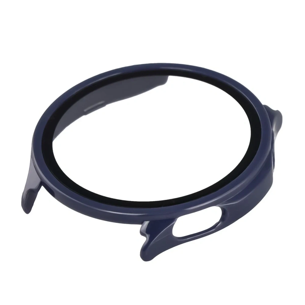 Etui ze szkłem do zegarka Bizon Case Watch Adamo do OnePlus Watch Lite 45 mm / Oppo Watch S 45 mm granatowe