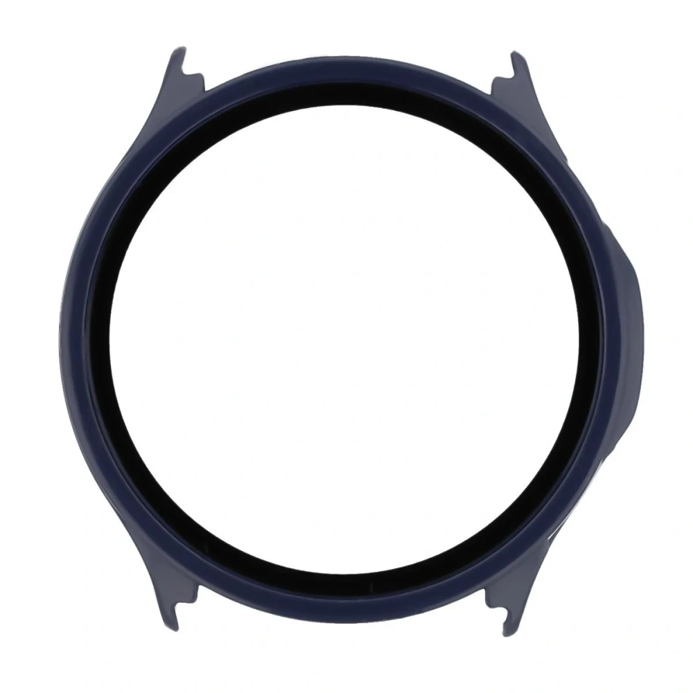 Etui ze szkłem do zegarka Bizon Case Watch Adamo do OnePlus Watch Lite 45 mm / Oppo Watch S 45 mm granatowe