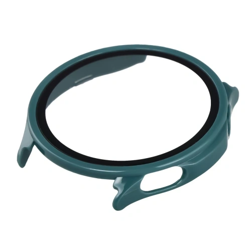 Etui ze szkłem do zegarka Bizon Case Watch Adamo do OnePlus Watch Lite 45 mm / Oppo Watch S 45 mm zielone