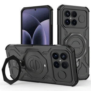 Etui Tech-Protect TacticStand MagSafe do Xiaomi Poco F8 Ultra Matte Black