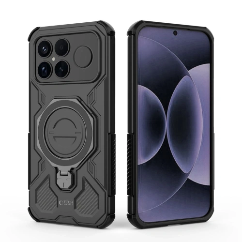 Etui Tech-Protect TacticStand MagSafe do Xiaomi Poco F8 Ultra Matte Black