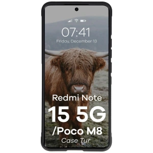 Pancerne etui Bizon Case Tur do Xiaomi Redmi Note 15 5G / POCO M8 5G czarne