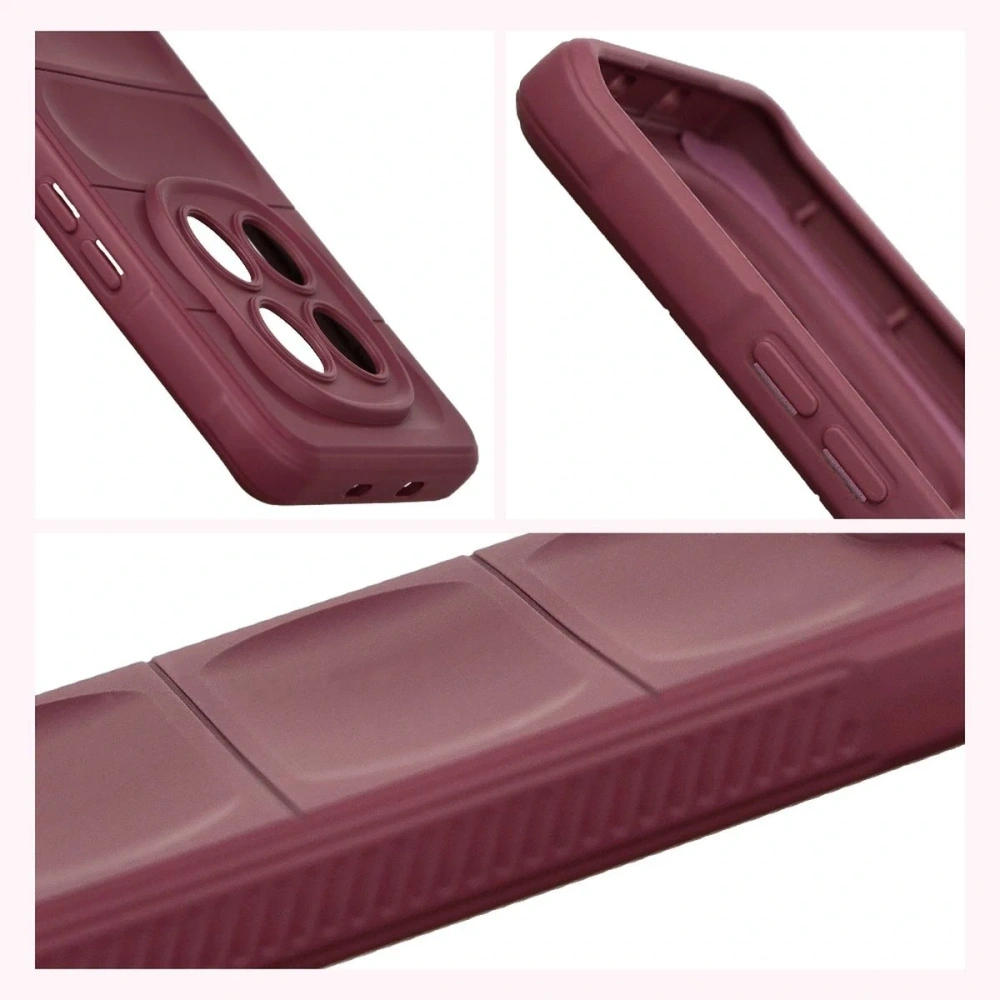 Pancerne etui Bizon Case Tur do Xiaomi Redmi Note 15 5G / POCO M8 5G burgundowe