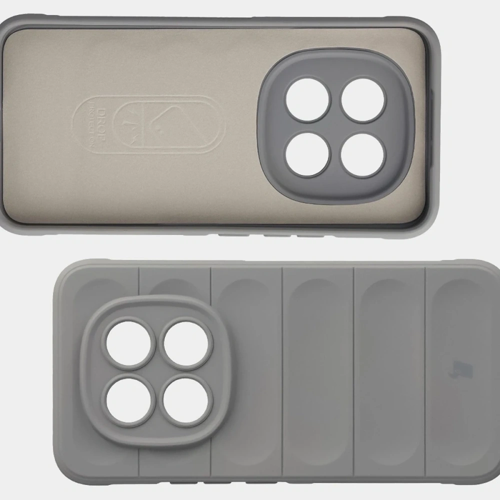 Pancerne etui Bizon Case Tur do Xiaomi Redmi Note 15 Pro Plus 5G / POCO M8 Pro 5G jasnoszare