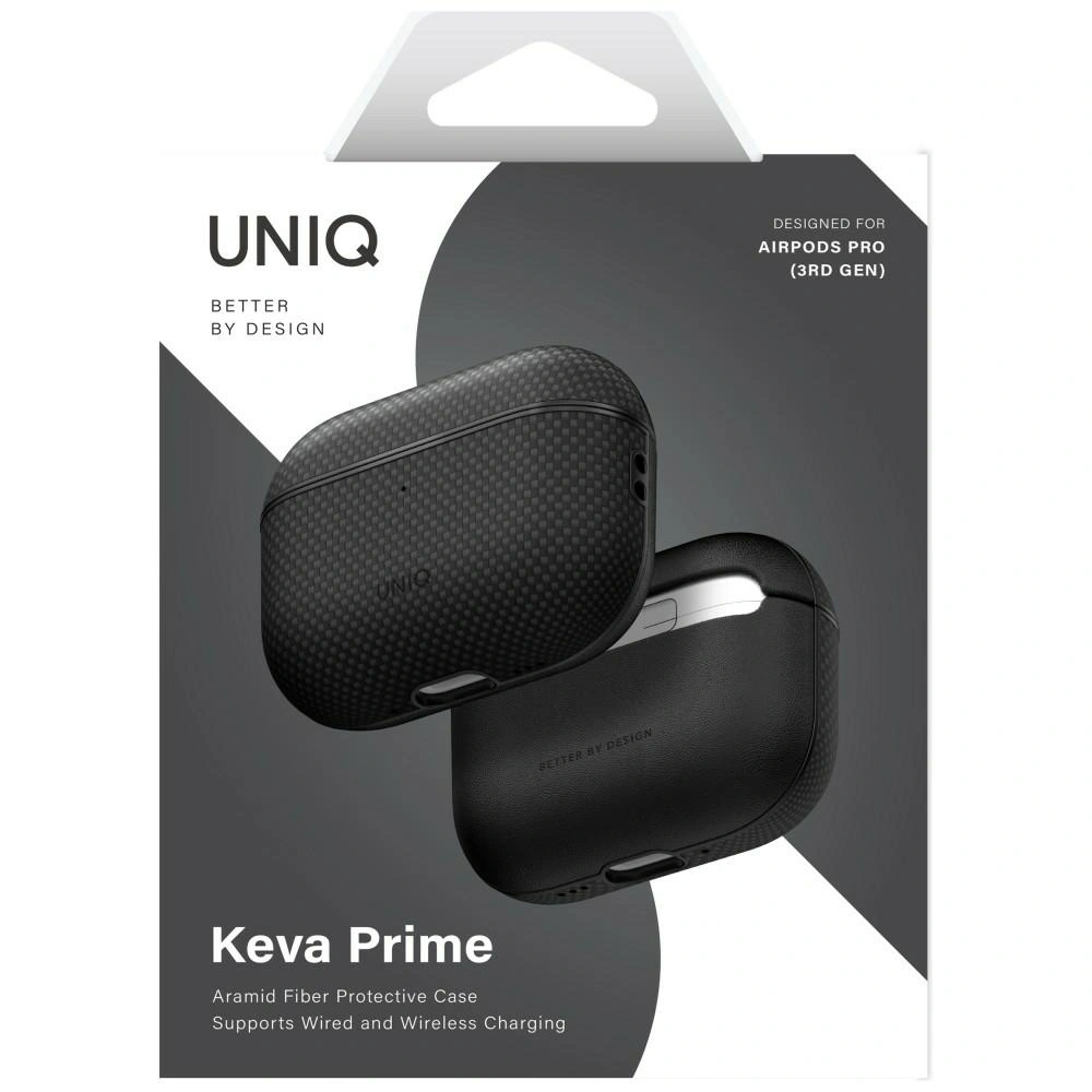 Etui UNIQ Keva Prime do Apple AirPods Pro 3 gen czarny