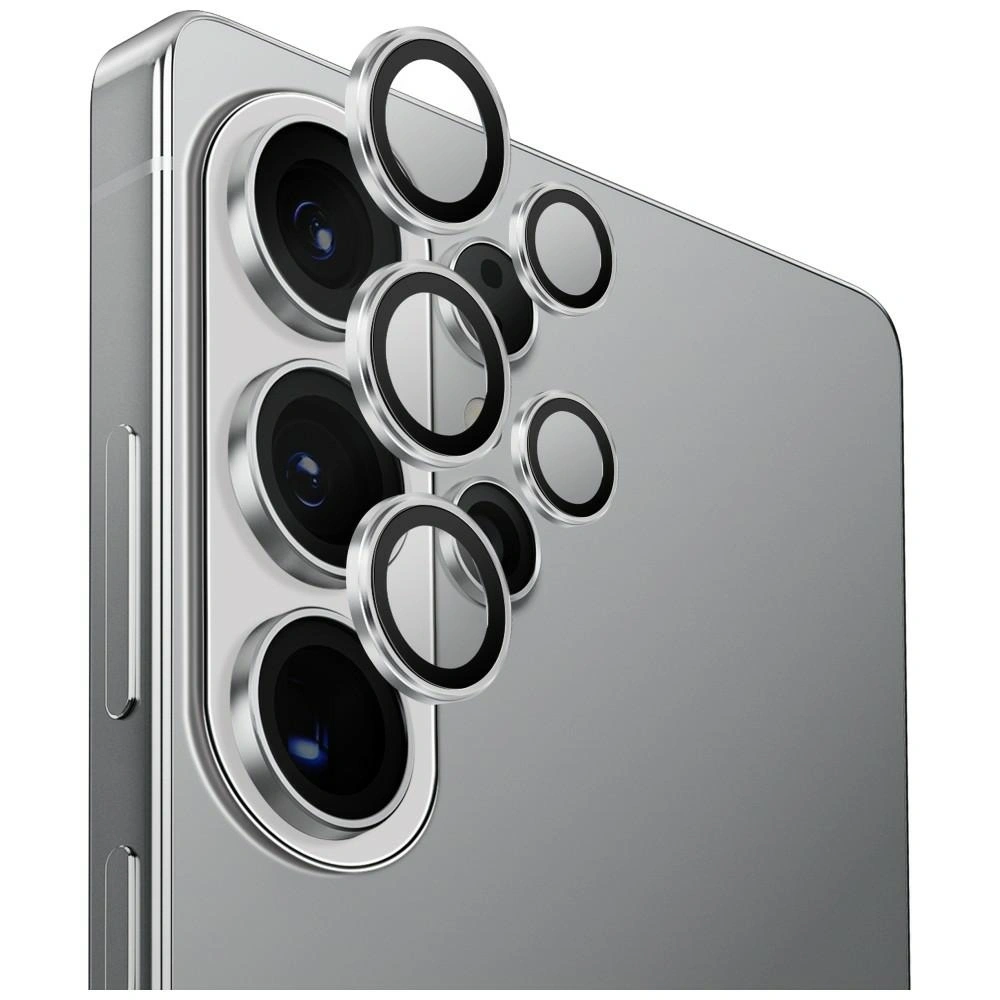 Szkło na obiektyw aparatu UNIQ Optix Aluminium Camera Lens do Samsung Galaxy S26 Ultra srebrny