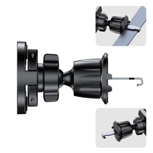 Uchwyt samochodowy na kokpit / do kratki Tech-Protect N62 2in1 Universal & Magnetic MagSafe Dashboard & Vent Car Mount Black