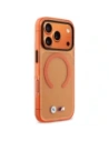 Etui BMW M IML Metal Logos MagSafe do Apple iPhone 17 Pro pomarańczowy