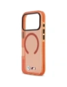 Etui BMW M IML Shockproof Metal Logos MagSafe do Apple iPhone 17 Pro pomarańczowy
