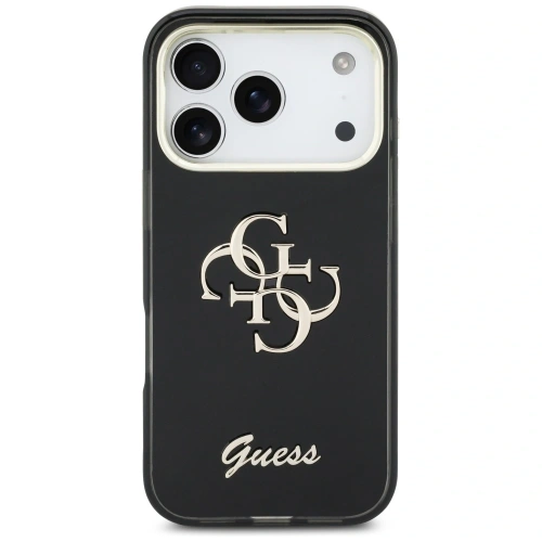 Etui Guess IML 4G Script Metal do Apple iPhone 17 Pro czarny