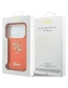 Etui Guess IML 4G Script Metal do Apple iPhone 17 Pro Max pomarańczowy