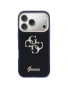 Etui Guess IML 4G Script Metal do Apple iPhone 17 Pro niebieski