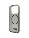 Etui Guess IML Glitters Script Strap MagSafe do Apple iPhone 17 Pro czarny