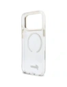 Etui Guess IML Glitters Script Strap MagSafe do Apple iPhone 17 Pro Max przezroczysty