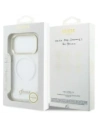 Etui Guess IML Gradient Script Metal MagSafe do Apple iPhone 17 Pro biały