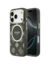Etui Guess IML Peony Dot MagSafe do Apple iPhone 17 Pro czarny