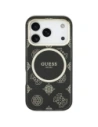 Etui Guess IML Peony Dot MagSafe do Apple iPhone 17 Pro czarny