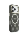 Etui Guess IML Peony Dot MagSafe do Apple iPhone 17 Pro czarny