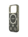Etui Guess IML Peony Dot MagSafe do Apple iPhone 17 Pro czarny