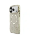 Etui Guess IML Peony Dot MagSafe do Apple iPhone 17 Pro Max beżowy