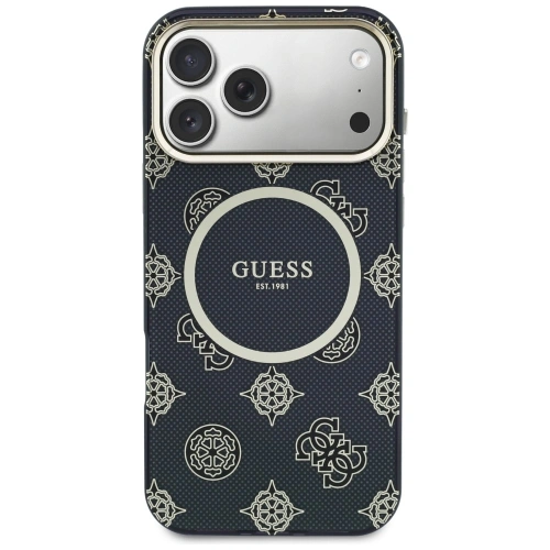 Etui Guess IML Peony Dot MagSafe do Apple iPhone 17 Pro Max czarny
