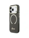 Etui Guess IML Script Metal MagSafe do Apple iPhone 17 Pro czarny